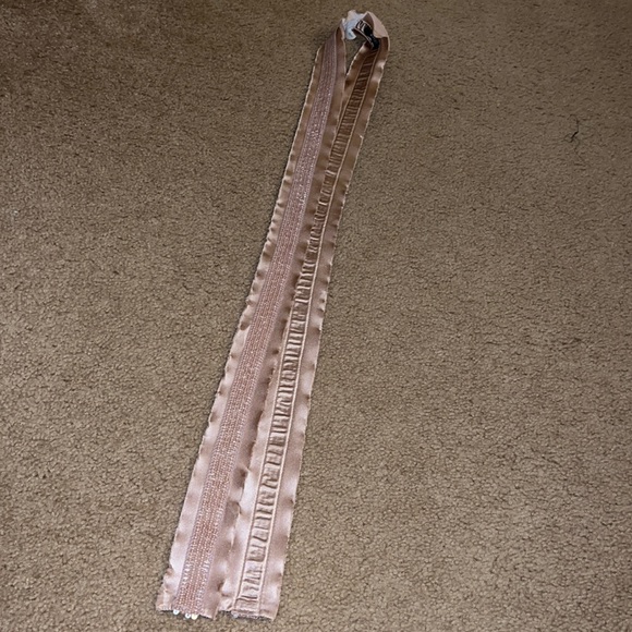 J. Crew tan sparkly belt/scarf - Picture 1 of 3